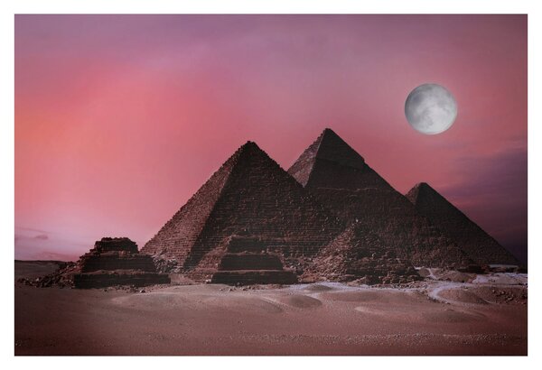 Kép - Piramisok giza, Egyiptom (90x60 cm)