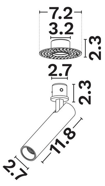 Clarity LED álmennyezetbe süllyeszthető spotlámpa