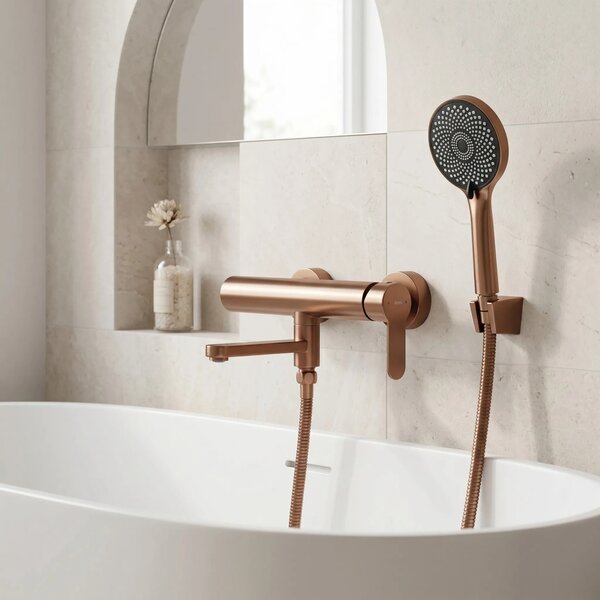Kádtöltő csaptelep Rea Arcos Brushed Copper