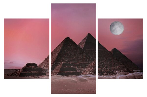 Kép - Piramisok giza, Egyiptom (90x60 cm)