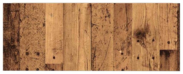 2 db antik fa színű falra szerelhető TV-szekrény 80 x 30 x 30cm