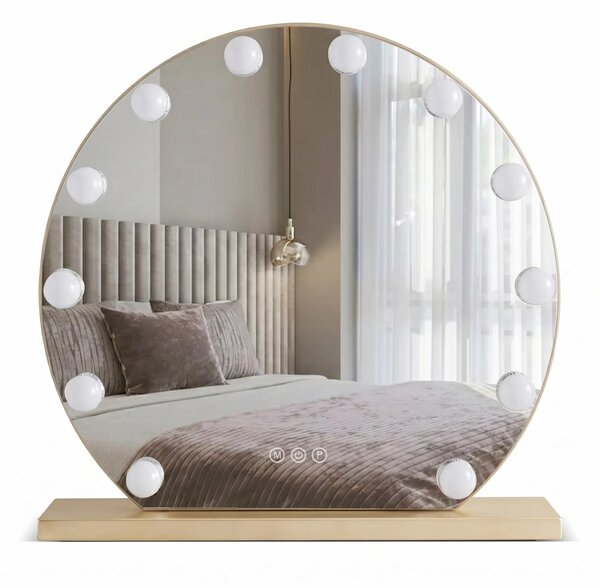 LED Tükör HOLLYWOOD L. Gold 50 cm