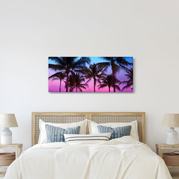 Kép - Pálmafák Miamiban (120x50 cm)
