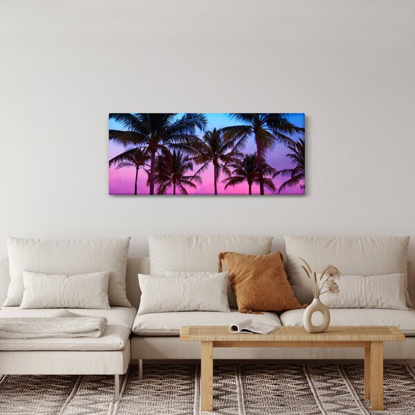 Kép - Pálmafák Miamiban (120x50 cm)