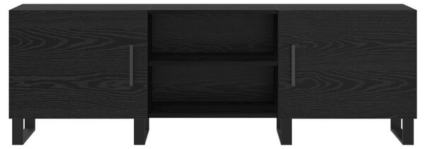 TV szekrény 150 x 30 x 50 cm Fekete tölgy Szerelt Fa