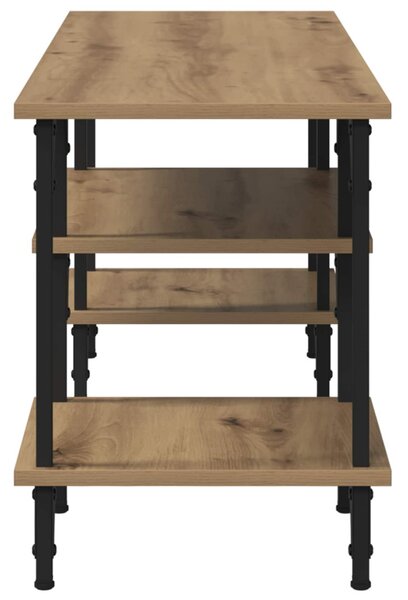 TV szekrény 102 x 35 x 45,5 cm Artisan tölgy Műszaki fa és vas