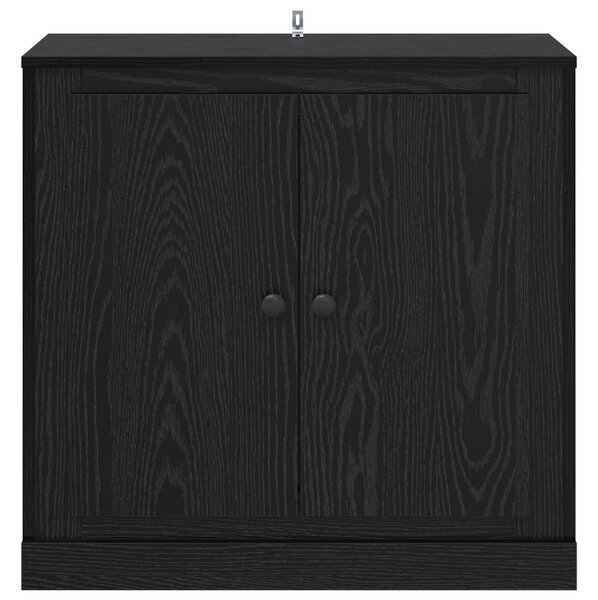 Széf 70 x 35,5 x 67,5 cm Fekete tölgy Szerelt Fa