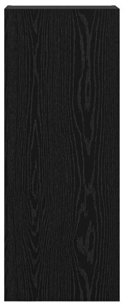 TV Fali Szekrény 40,5 x 30 x 102 cm Fekete tölgy Szerelt Fa