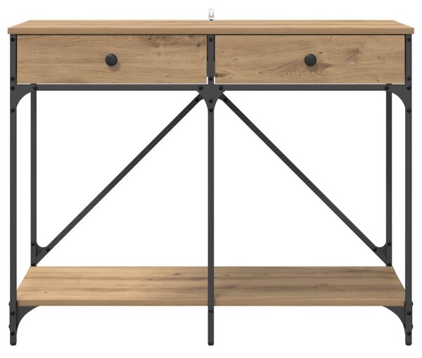 Konzolasztal Artisan tölgy 100 x 39 x 78,5 cm Szerelt Fa