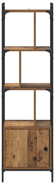 Könyvszekrény 6 szintes 44,5 x 30 x 154,5 cm Szerelt Fa Öreg fa