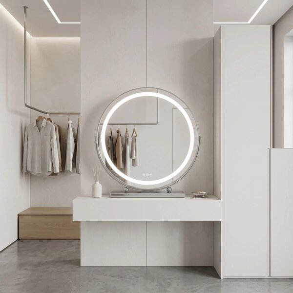 LED Tükör MAKE-UP Chrome 50 cm