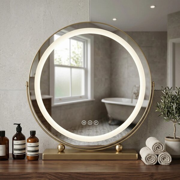 LED Tükör MAKE-UP L.Gold 40 cm