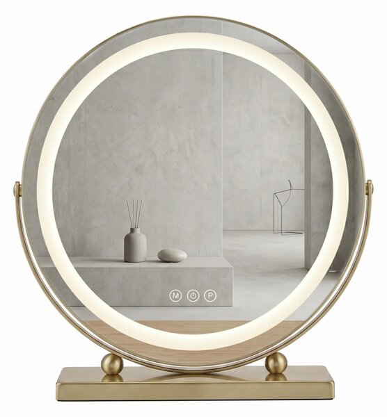 LED Tükör MAKE-UP L.Gold 40 cm