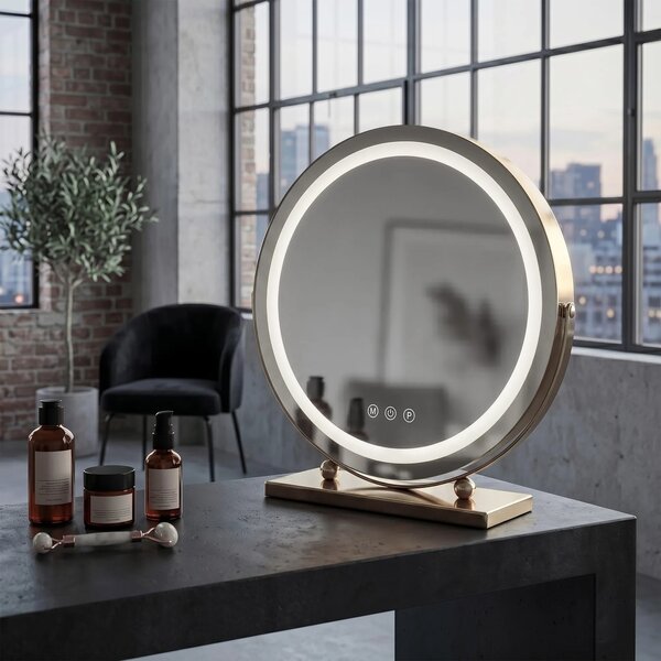 LED Tükör MAKE-UP L.Gold 40 cm