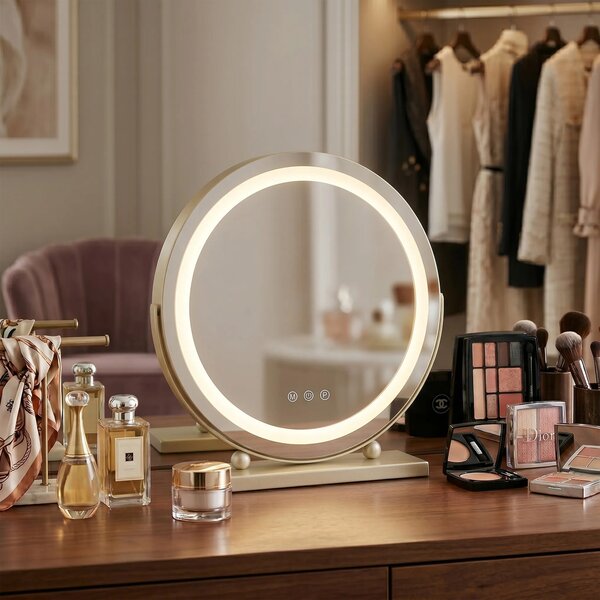 LED Tükör MAKE-UP L.Gold 40 cm