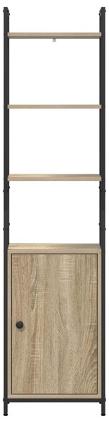 Könyvespolc 6 szintes 40 x 24 x 161 cm Szerelt Fa Sonoma tölgy