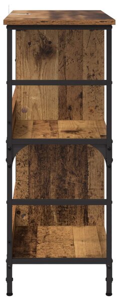 Könyvespolc 4 szintes 78.5 x 33 x 82 cm Szerelt Fa Régi fa
