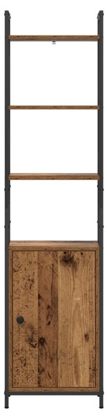 Könyvespolc 6 szintes 40 x 24 x 161 cm Szerelt Fa Öreg fa