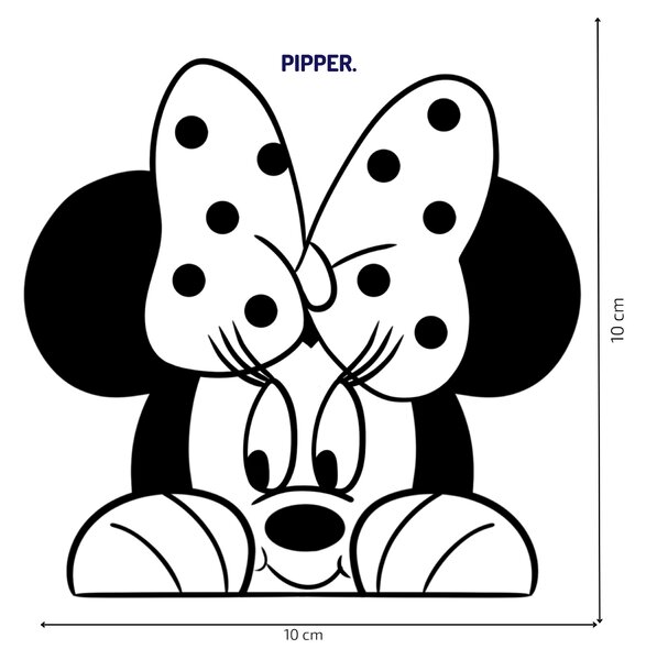 PIPPER. Matrica a kapcsoló felett "Minnie"