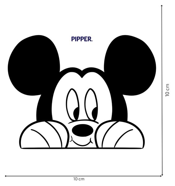 PIPPER. Matrica a kapcsoló felett "Mickey"