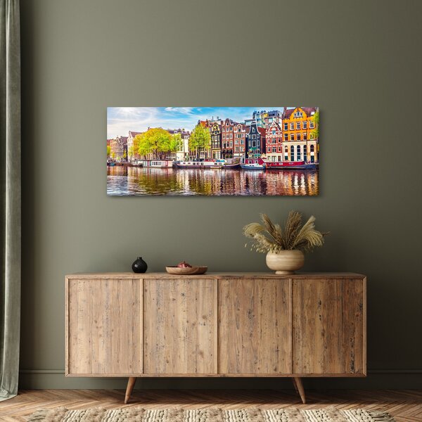 Kép - Táncoló házak, Amszterdam (120x50 cm)