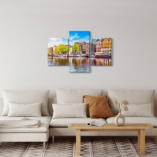 Kép - Táncoló házak, Amszterdam (90x60 cm)