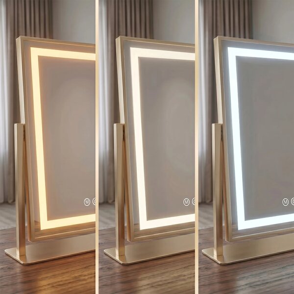 LED Tükör STUDIO L.Gold 58x45