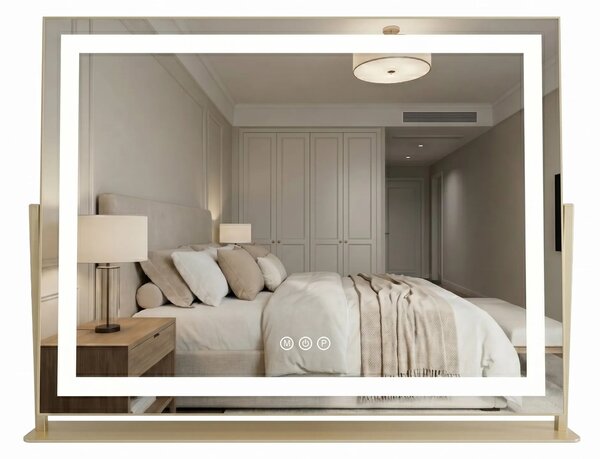 LED Tükör STUDIO L.Gold 58x45