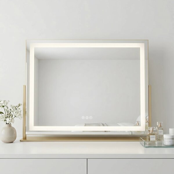 LED Tükör STUDIO L.Gold 58x45