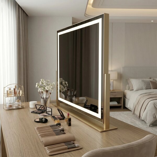 LED Tükör STUDIO L.Gold 58x45