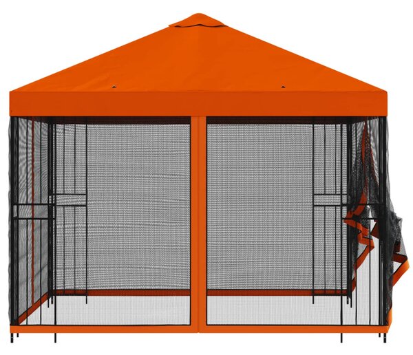 Kerti pavilon oldalfalakkal 3 x 3 m Narancssárga
