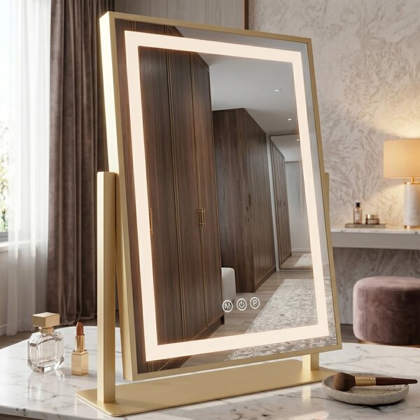 LED Tükör LUMI L.Gold 30x40cm
