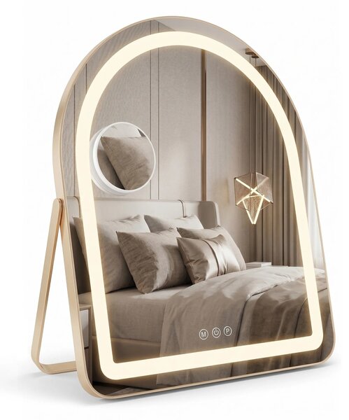 LED Tükör GLAM L.Gold 40x45cm