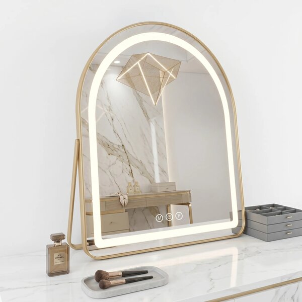 LED Tükör GLAM L.Gold 40x45cm