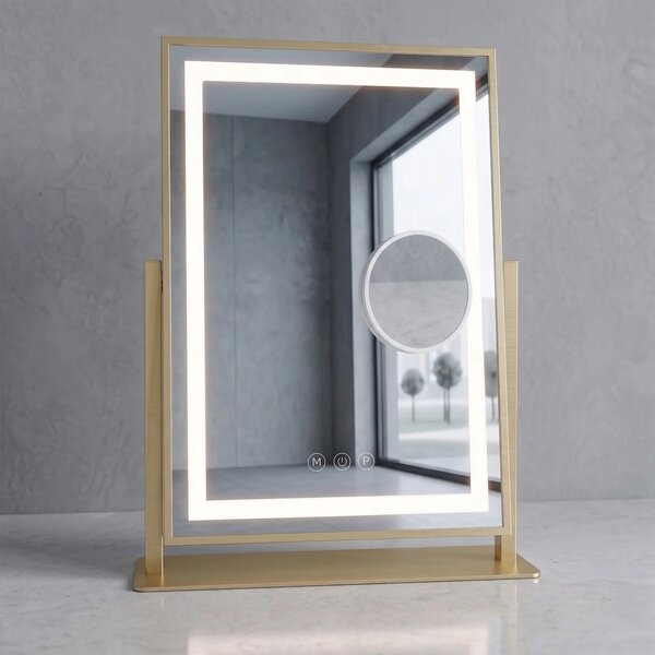 LED Tükör LUMI L.Gold 30x40cm