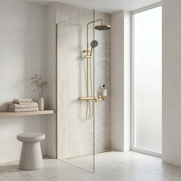 Zuhanyszett Rea Hunter Brush Gold