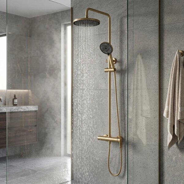 Zuhanyszett Rea Hunter Brush Gold