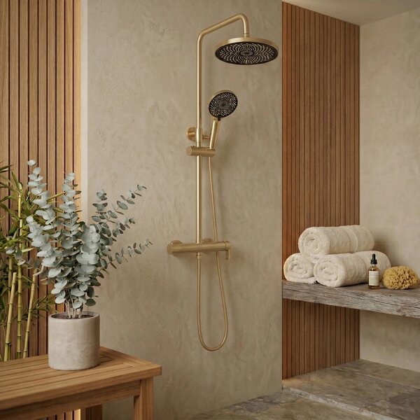 Zuhanyszett Rea Hunter Brush Gold