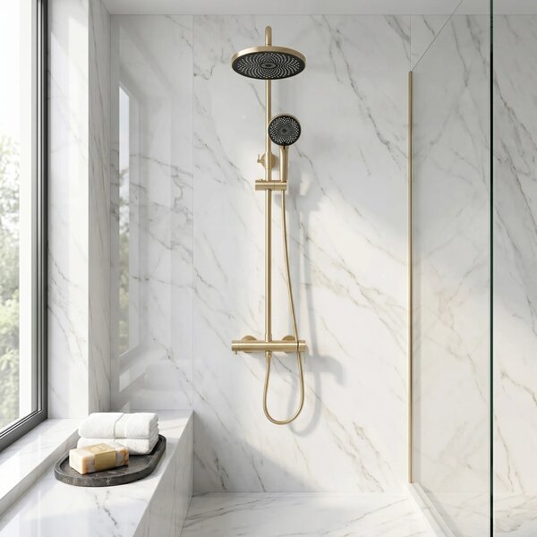 Zuhanyszett Rea Hunter Brush Gold