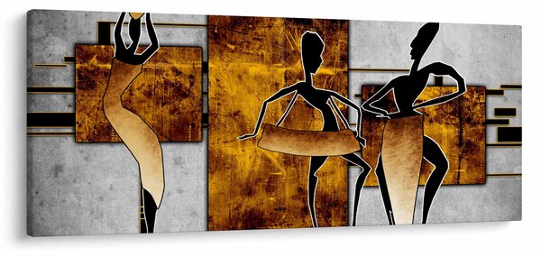 Kép - Az afrikai kultúra motívumai (120x50 cm)
