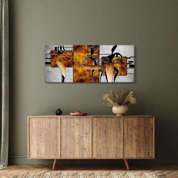 Kép - Az afrikai kultúra motívumai (120x50 cm)