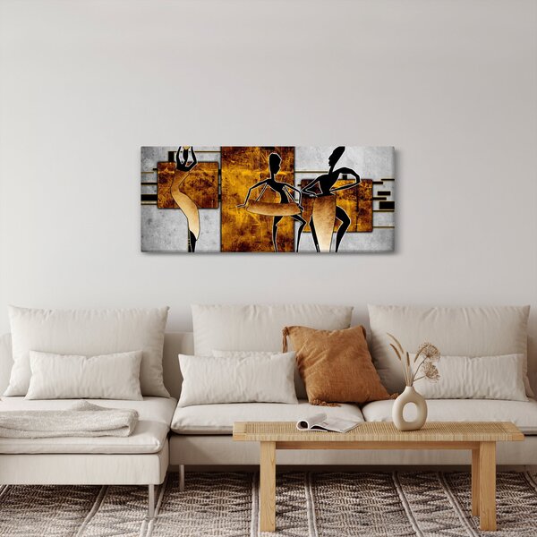 Kép - Az afrikai kultúra motívumai (120x50 cm)