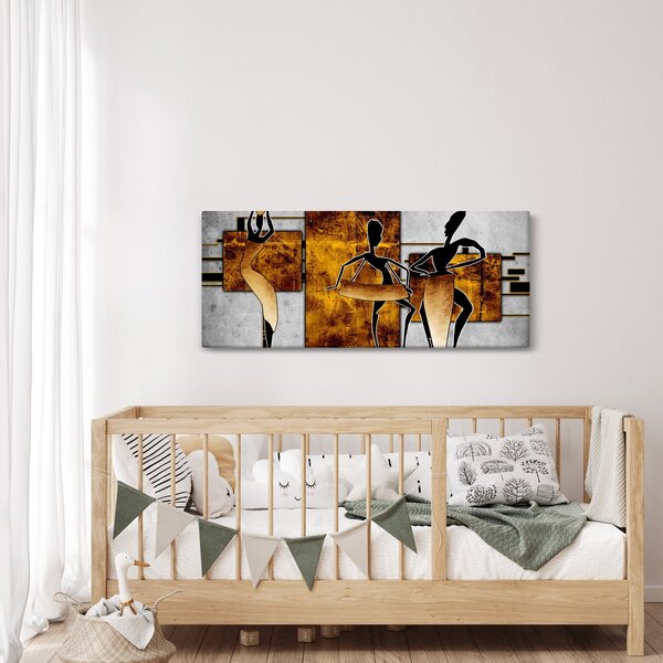 Kép - Az afrikai kultúra motívumai (120x50 cm)