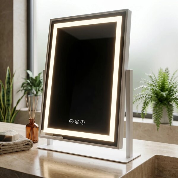 LED Tükör LUMI White 30x40cm