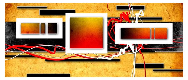 Kép - Absztrakció (120x50 cm)
