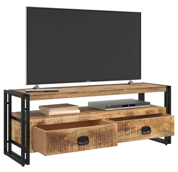 Tömör mangófa TV-szekrény 120 x 35 x 45 cm