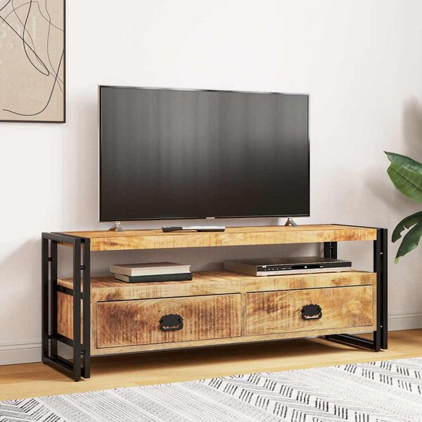 Tömör mangófa TV-szekrény 120 x 35 x 45 cm