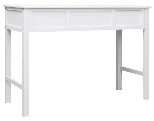 Fehér tömör császárfa íróasztal 108 x 45 x 76 cm