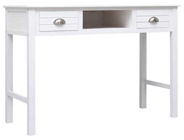 Fehér tömör császárfa íróasztal 108 x 45 x 76 cm