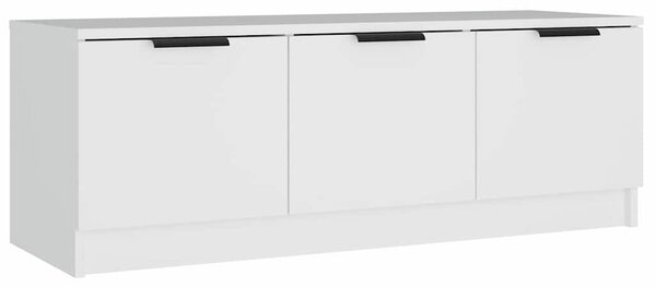 Fehér szerelt fa TV-szekrény 102 x 35 x 36,5 cm